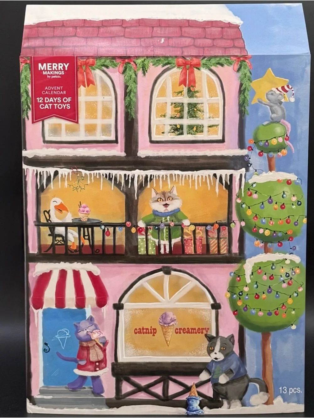 PETCO Merry Makings Advent Calendar 12 Days of Cats Toys NEW
